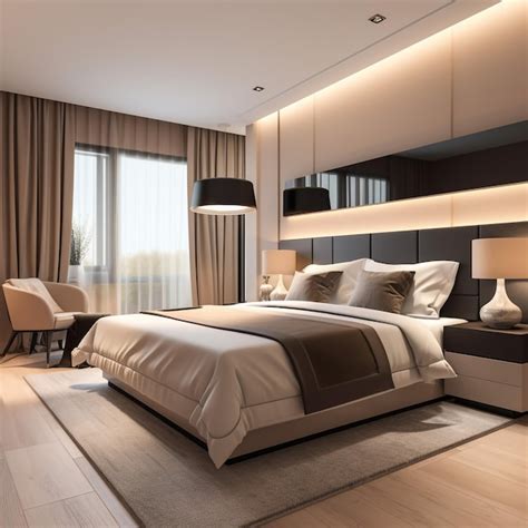 Premium Photo D Render Of Luxury Hotel Room