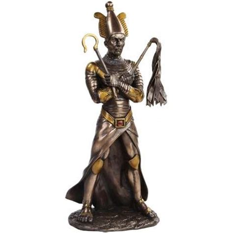 Osiris Egyptian God of the Underworld 11 Inch Statue in Bronze Finish