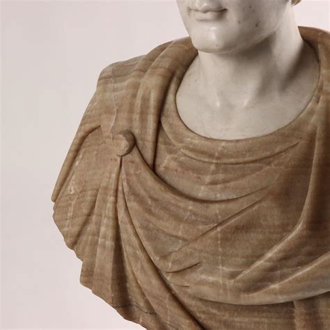 Bust Of Roman Emperor White Marble Italy 20th Century For Sale At 1stdibs