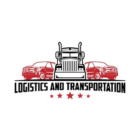 Logo für logistik und transport Premium Vektor