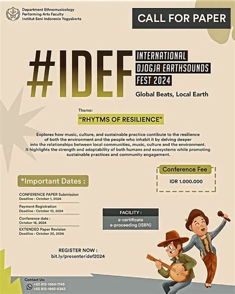 Call For Paper International Djogja Earthsounds Fest Idef