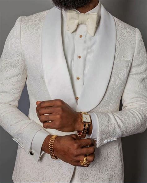 Ivory Wedding Suit For Black Men Suit Blazer Tuxedo Two Pieces Jacket