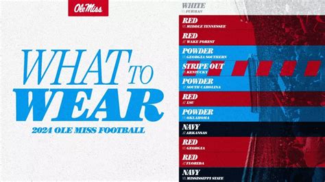 2024 Ole Miss Football: What to Wear - The Rebel Walk