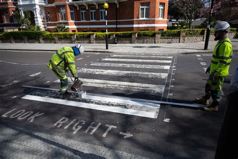 Beatles’ Iconic Abbey Road Crosswalk Gets Repainted Because Nobody Is ...