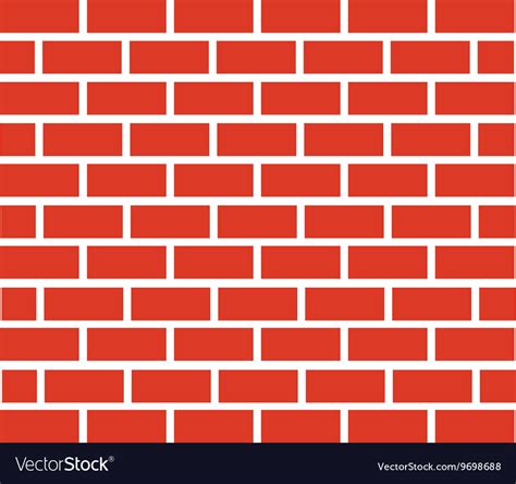 Red Brick Wall Icon Royalty Free Vector Image Vectorstock