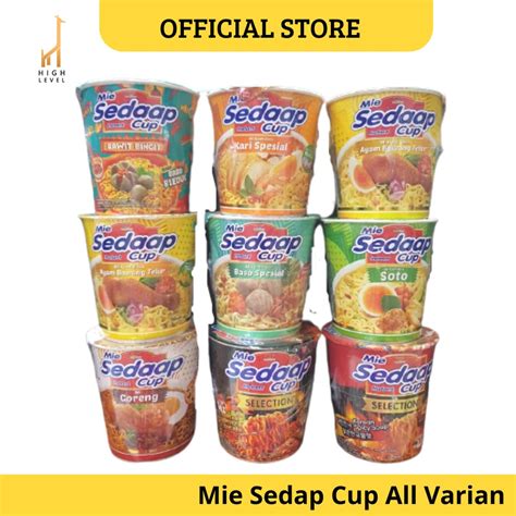 Jual MIE SEDAP CUP ALL VARIAN Soto Goreng Rawit Bingitbaso Beleduk