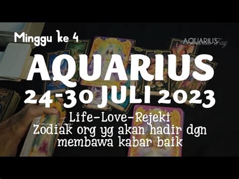 Zodiak Aquarius Minggu Ke Sd Juli Ramalan Hari Ke Depan