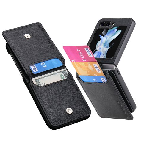 Decase Leather Wallet Case For Samsung Galaxy Z Flip With Card Slot