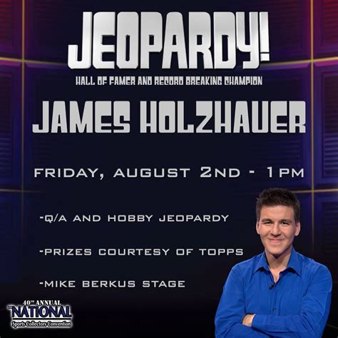 Hobby Musings: Catching up with Jeopardy Champion James Holzhauer