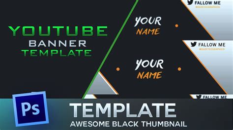 Youtube Thumbnail Template Psd