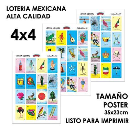 Loteria Mexicana Imprimible Mercadolibre 📦