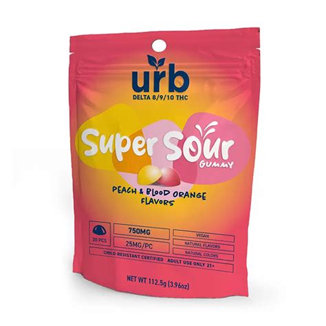 Urb Delta Thc Super Sour Gummies Mg Delta Resellers