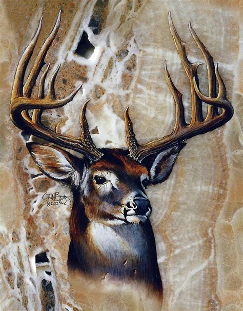 Whitetail Buck Painting By Garn Bugby Pixels