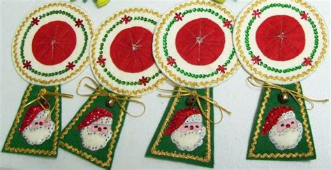 Vintage Bucilla Christmas Needlework Kit Santa Door Knob Ornaments