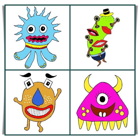 Monster Drawings For Kids