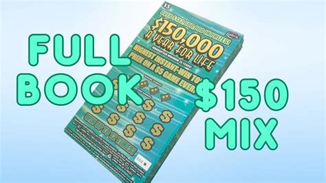 150K A Year For LIFE FULL BOOK Florida Lottery 150 MIX YouTube