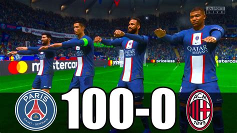 FIFA 23 RONALDO MESSI MBAPPE NEYMAR ALLSTARS PSG 100 0 AC