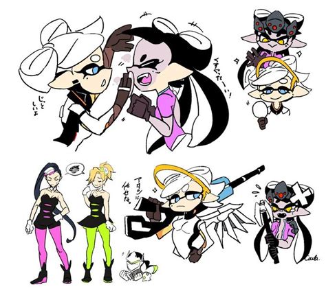 Overwatch X Splatoon By Kanzakicoula Squid Sisters Know Your Meme