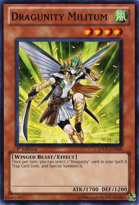 YuGiOh Dragunity Legion Structure Deck Single Card Dragunity Militum