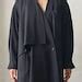 Claude Montana Navy Wool Trench Coat Etsy