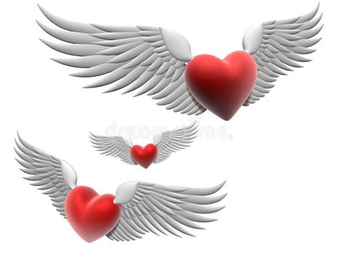 Flying Heart Stock Illustration Illustration Of Heart 1777284