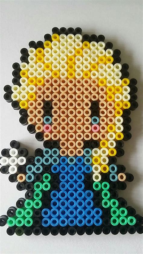 Hama Beads Chibi Elsa Frozen Manualidades Plantillas Hama Beads