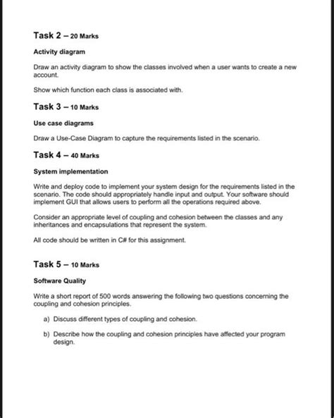 Solved Task 2 20 Marks Activity Diagram Draw An Activity