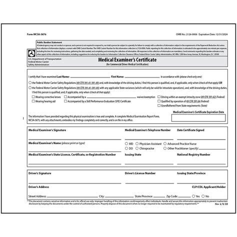 What Is A Dot Medical Card Printable Forms Free Online