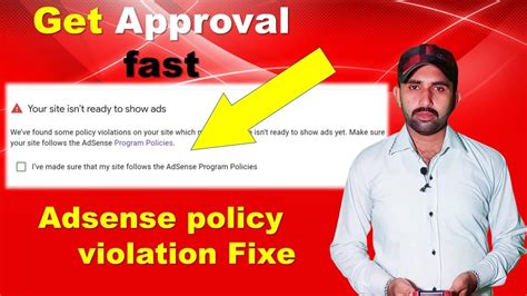 How To Fix Adsense Policy Violation Issue How To Get Adsense Approval