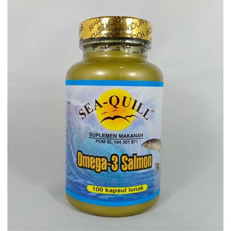 Jual Sea Quill Omega 3 Salmon 100 Softgel Shopee Indonesia