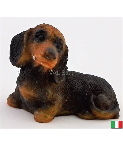 Cane Sdraiato In Terracotta Cm 3 Statuine Presepe E Presepi