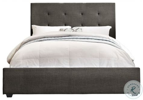 Cadmus Dark Grey Fabric Cal King Bed From Homelegance 1890kn 1ck Coleman Furniture