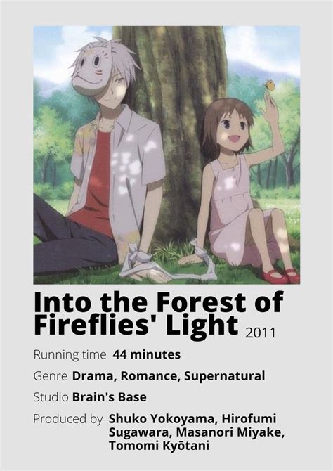 Into The Forest Of Fireflies Light Cartoni Animati Arte Delle Anime