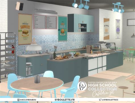 High School - Cafeteria set (2022) - The Sims 4 Build / Buy - CurseForge