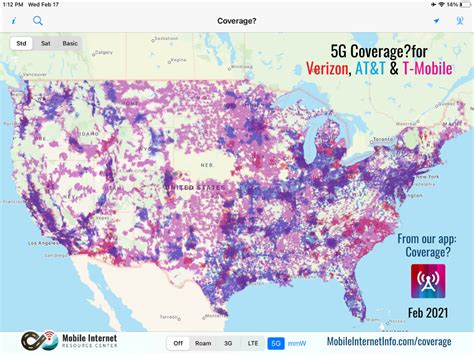 5G Ultra Wideband Coverage Map