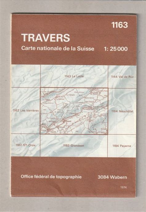 Travers Carte Nationale De La Suisse Kaufen Auf Ricardo