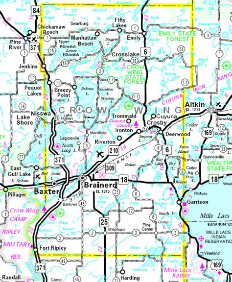 Crow Wing County Maps