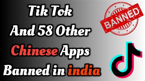 Tik Tok And 58 Other Chinese Apps Banned In India 59 Chinese Apps Ban