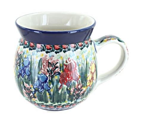 Blue Rose Polish Pottery Gladiolus Bubble Mug 1 Fry’s Food Stores