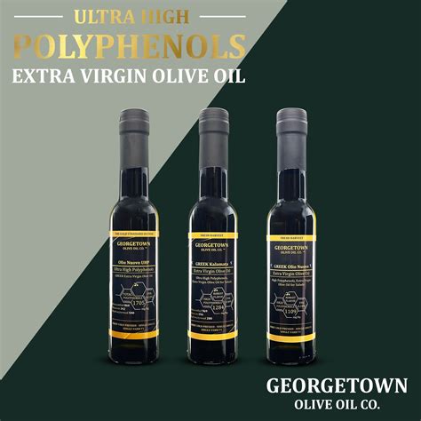 Greek Evoo Ultra High Polyphenols Set Georgetown Olive Oil Co