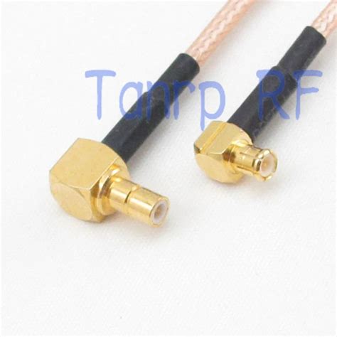 In Mcx Male Right Angle To Smb Male Right Angle Rf Adapter Connector