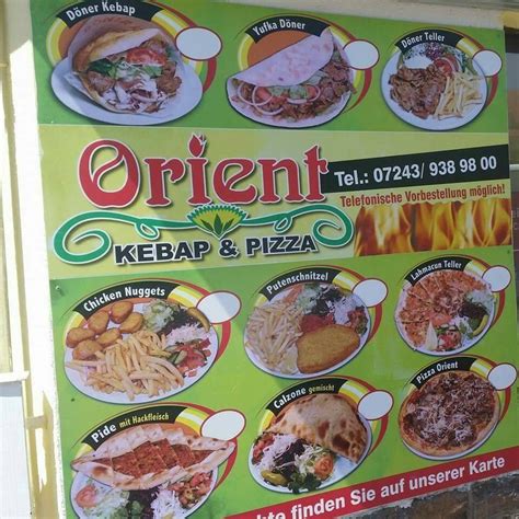 Carta de comida rápida Orient Kebap Waldbronn