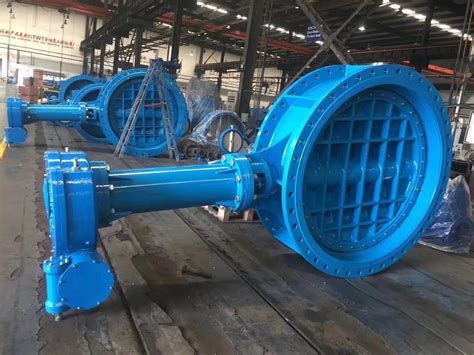 Cast Iron Double Flange Eccentric Butterfly Valve With Spindle