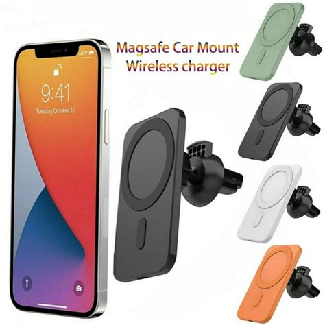 Car Mount Wireless Charger With Mag Safe For Iphone 12 12 Pro 12 Mini 12 Pro Max