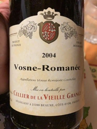 Cellier de la Vieille Grange Vosne Romanée Vivino US