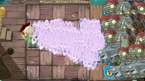 PvZ 2 100 Plants All Plants Max Level Vs 100 Gargantuar Pirate