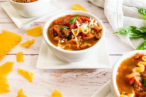 Healthy Stovetop Lasagna Soup Recipe Hungry Girl