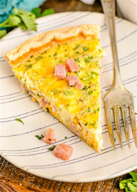 Easy Ham And Cheese Quiche - Busy Family Recipes