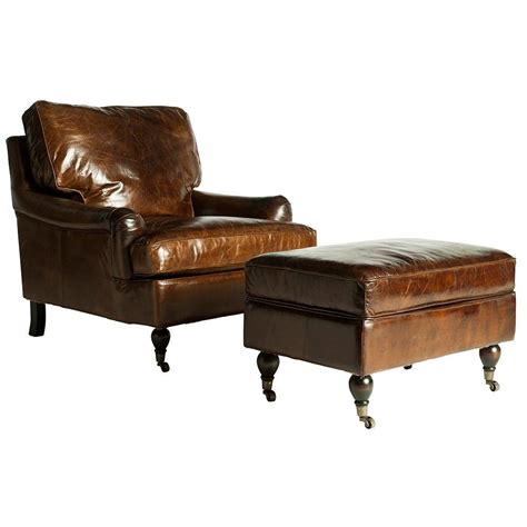 Set of Cigar Cuthbert & George Chair & Ottoman - Cigar Room - on Temple & Webster today ...