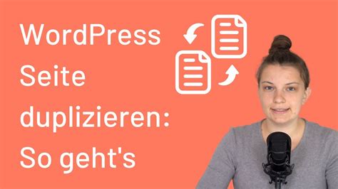 Wordpress Seiten Und Beitr Ge Duplizieren So Gehts Youtube